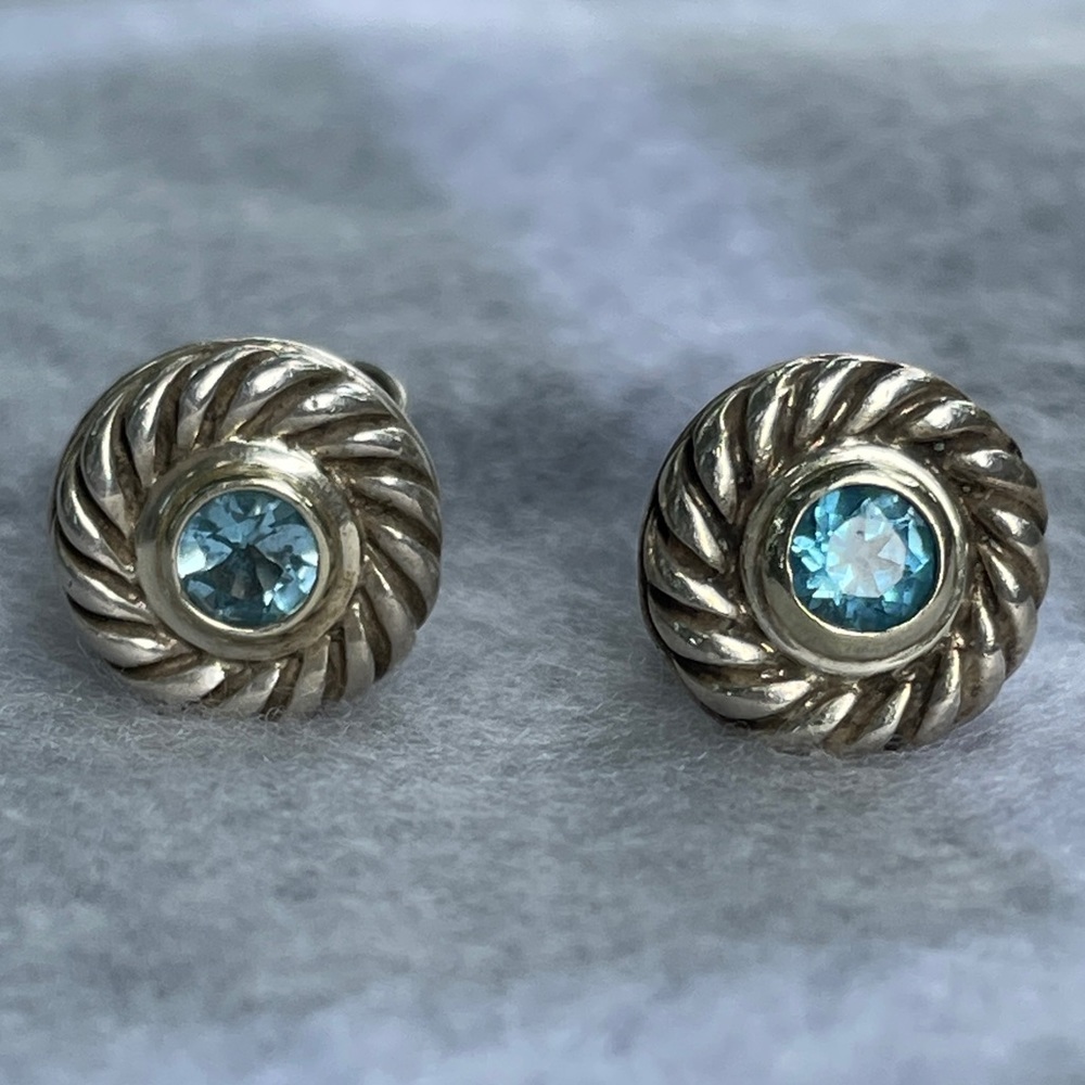 David Yurman cookie cable earrings